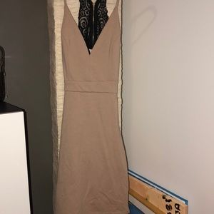 Size xs tan dress